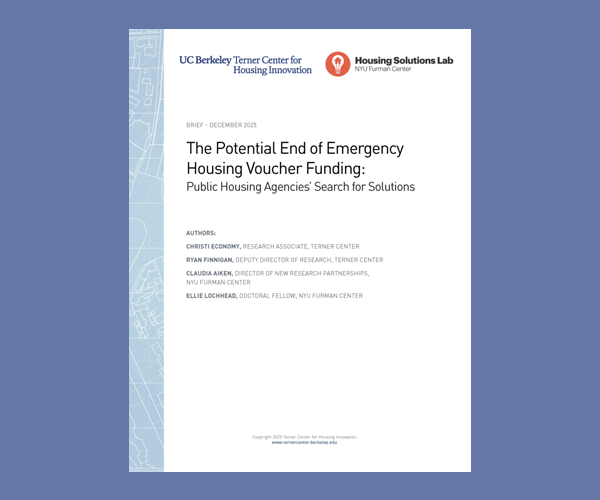 The Potential End of Emergency Housing Voucher Funding
