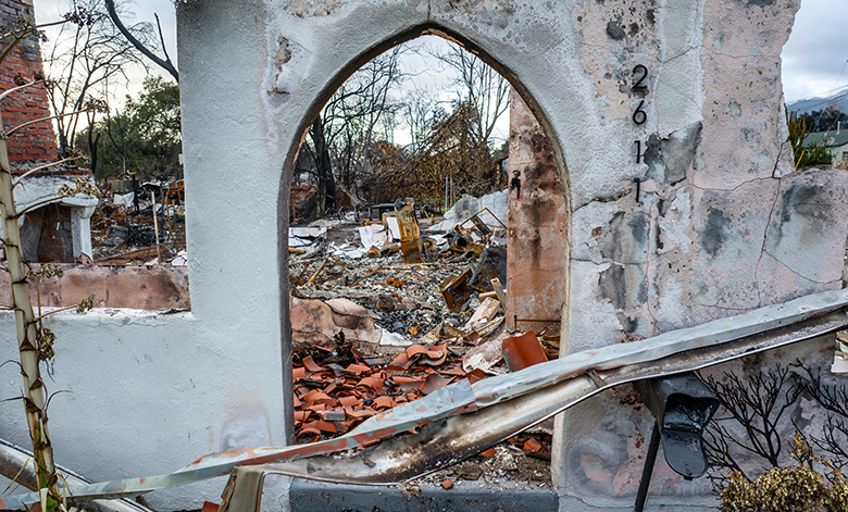 Eaton Fire damage